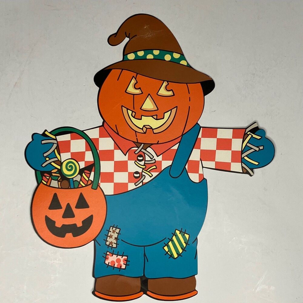 Halloween Decoration Jack O Lantern Scarecrow DoubleSided Die Cut 9.5” by Amscan